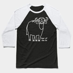 Year of the Ox Ghost Baseball T-Shirt